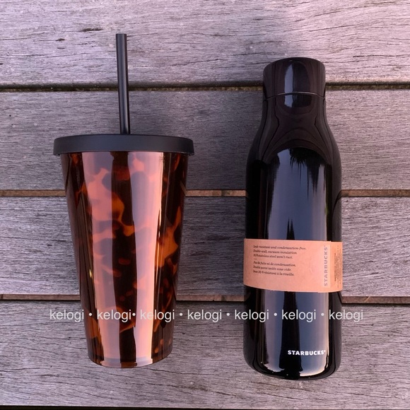 🐯LAST SET🐯Starbucks Tortoise & Black Tumbler Set - Picture 5 of 6